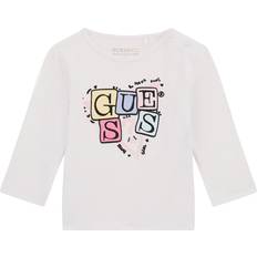 Jersey Shirts Children's Clothing Guess Kids Triangle Logo T-Shirt - White