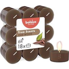 Bolsius Ljusstakar, Ljus & Doft Bolsius Doftvärmeljus Oud Wood 18-pack 6 Timmars Bränntid Doftljus