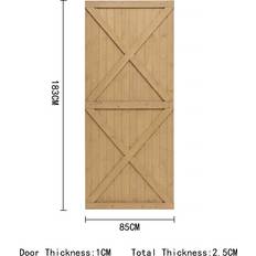 Temu Wooden Garden Gate Patio Door Lockable 3 Feet