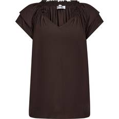 Co'Couture Overdele Co'Couture Sunrise CC Top Bluse Polyester - Brun