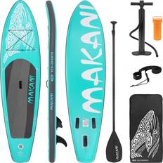 Schwimm- & Wassersport ECD Germany Aufblasbares Stand Up Paddle Board 320 x 80 x 15 cm