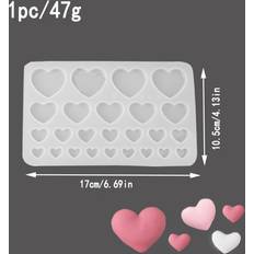 Bakeware Temu 1 2pcs Heart-shaped Silicone Mold Set Chocolate Mould