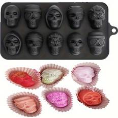 Bakeware Temu Silicone Mold Set 10 Cavity Pack 2 Chocolate Mould