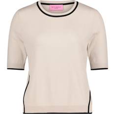 Betty Barclay Clothing Betty Barclay Short Sleeve Jumper With Contrasting Trims - Beige