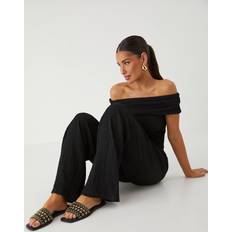 Slippers & Sandals Misspap Womens Studded Square Toe Sliders - Black