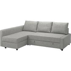 Bäddsoffor med förvaring IKEA Friheten Hörnbäddsoffa Med Förvaring Ljusgrå Soffa