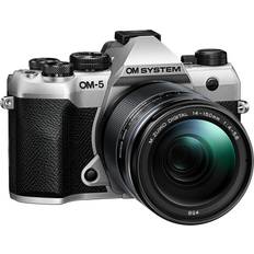 OM SYSTEM Full Frame (35mm) Digital Cameras OM SYSTEM OM-5 Mark II Silver With 14-150mm II