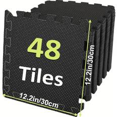 Temu 48pcs 0.4inch Interlocking Floor Mats