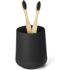 Black Toothbrush Holders Temu Modern Minimalist Matte Black Plastic Toothbrush Holder