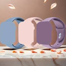 Wearables Temu 3-Pack Silicone Sport Bands With Watch