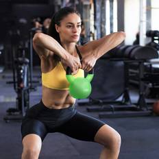 Homcom 12KG Kettlebell with Soft Body and Non Slip Handle Green
