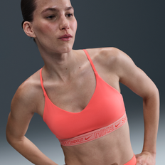 Nike Orange Bras Nike Light-Support Padded Adjustable Sports Bra - Orange