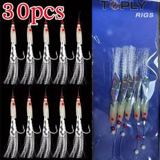 Fishing Equipment Temu 30pcs Bass Mackerel Feathers Lure Lures