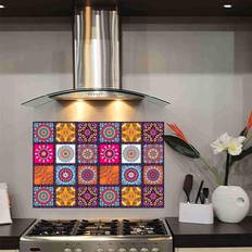 Wall Attraction Waterproof Kitchen Wall Tiles 30x18.3 Inch Self-adhesive Decoration