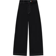 Moncler Unisex Bukser Moncler Bomuld Wide Bukser - Sort
