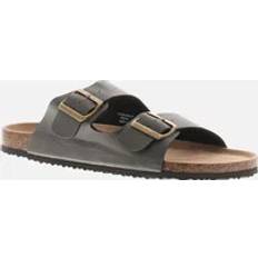 Mens Mule Sandals Bill Fastening - Black