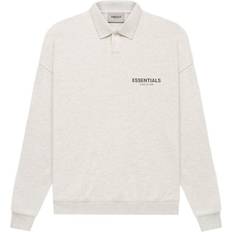 Fear of God Pikétröjor Fear of God Essentials Core Collection Long Sleeve Polo Shirt - Light Heather