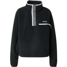 Dam Tröjor på rea Columbia Women's Helvetia II Cropped Half Snap Fleece Pullover - Black