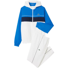 Jumpsuits & Overalls Lacoste Diamond Taffeta Sport Tracksuit - White/Blue/Navy Blue
