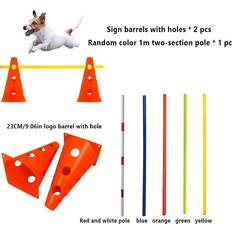 Pets Temu Adjustable Height Dog Training Equipment Set