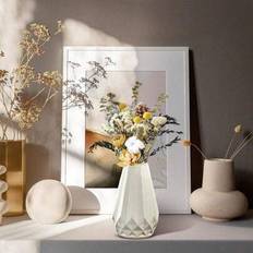 Shein White Desktop Artificial Flower Vase