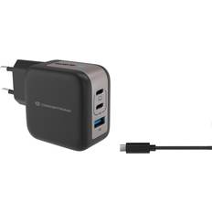 67W Black Wall Charger USB