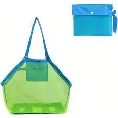Strandväskor Temu Large Mesh Beach Tote Bag Foldable Nylon - Foldable