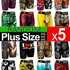 Running Men's Underwear Temu Men's Long Boxer Briefs Assorted Cartoon Animal Prints - Medium Stretch