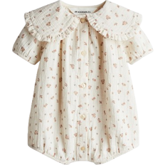 H&M Cotton Muslin Romper Suit - White