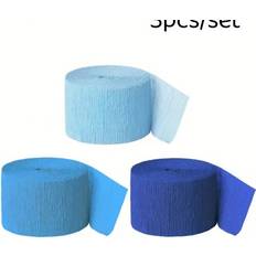 Streamers Shein 3 Rolls 246ft Crepe Paper Streamers Pack