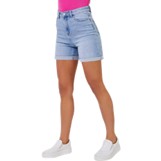 Denim - Women Shorts Roman Stretch Denim Mom Shorts - Light Denim
