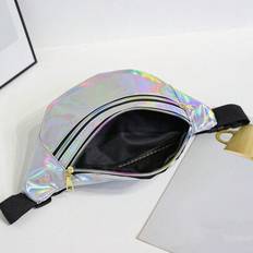 Shein Holographic Waist Bag PU Shiny Faux Leather - Colorful