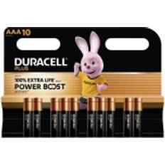 Duracell Batteries Batteries & Chargers Duracell Plus Power Boost AAA Battery 1.5 V 10 pcs