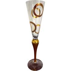Orrefors Clown Champagne Glas Guld Design Champagneglas