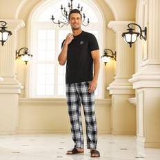 Shein Men Plaid Print PJ Set - Pajama