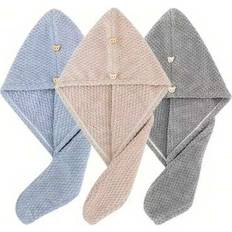 Hair Wrap Towels Shein 3pcs Premium Hair Drying Towel