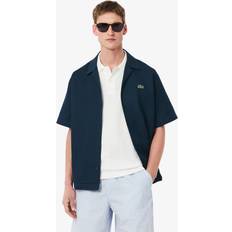 Lacoste Bomuld Skjorter Lacoste Herren Hemden - Blau