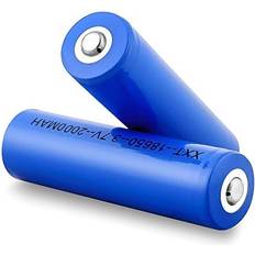 Teknikproffset 2-Pack Laddningsbart Batteri 18650 2000mAh