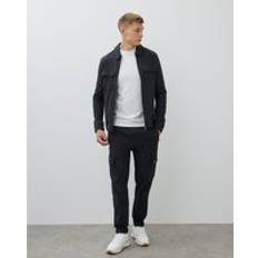 River Island Trousers River Island Nylon Skinny Fit Cargo Trousers - Black