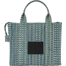 Marc Jacobs The Washed Monogram Denim Small Tote Bag - Blue