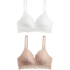 H&M Orange MAMA 2-pack Padded Lace Nursing Bras 38D