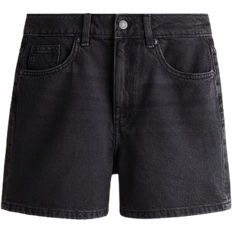 H&M High Denim Shorts - Black