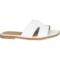 Where's That From 'Mae' Pu Strap Sandals White