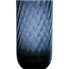 Specktrum Meadow Swirl Cylinder Blue Vase 28cm