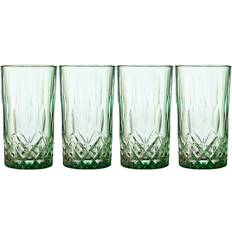 Lyngby Glas Køkkentilbehør Lyngby Glas Sorrento Highball Green Long Drinksglas 38cl 4stk