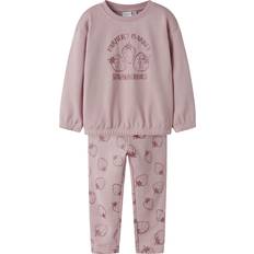 Lilla Sweatshirts Name It Joggingdragt Nmfviluba Ls Nreg Sweat Sæt - Lilla/Magenta