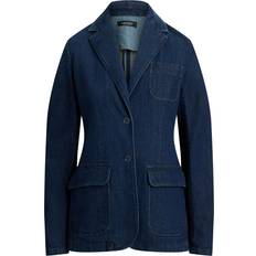 Blå - Denim/Jeansstof Blazere Lauren Ralph Lauren Denim Blazer - Blue