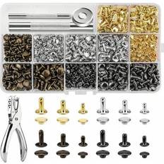 Rivets Shein 480 Sets Leather Rivets With 4 Sets