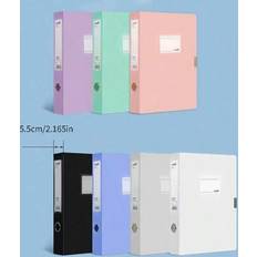 Shein A4 Size Foldable File Box Muted Color Tone