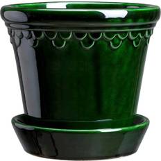 Bergs Potter Københavner Glazed Pot - Emerald Green Krukke